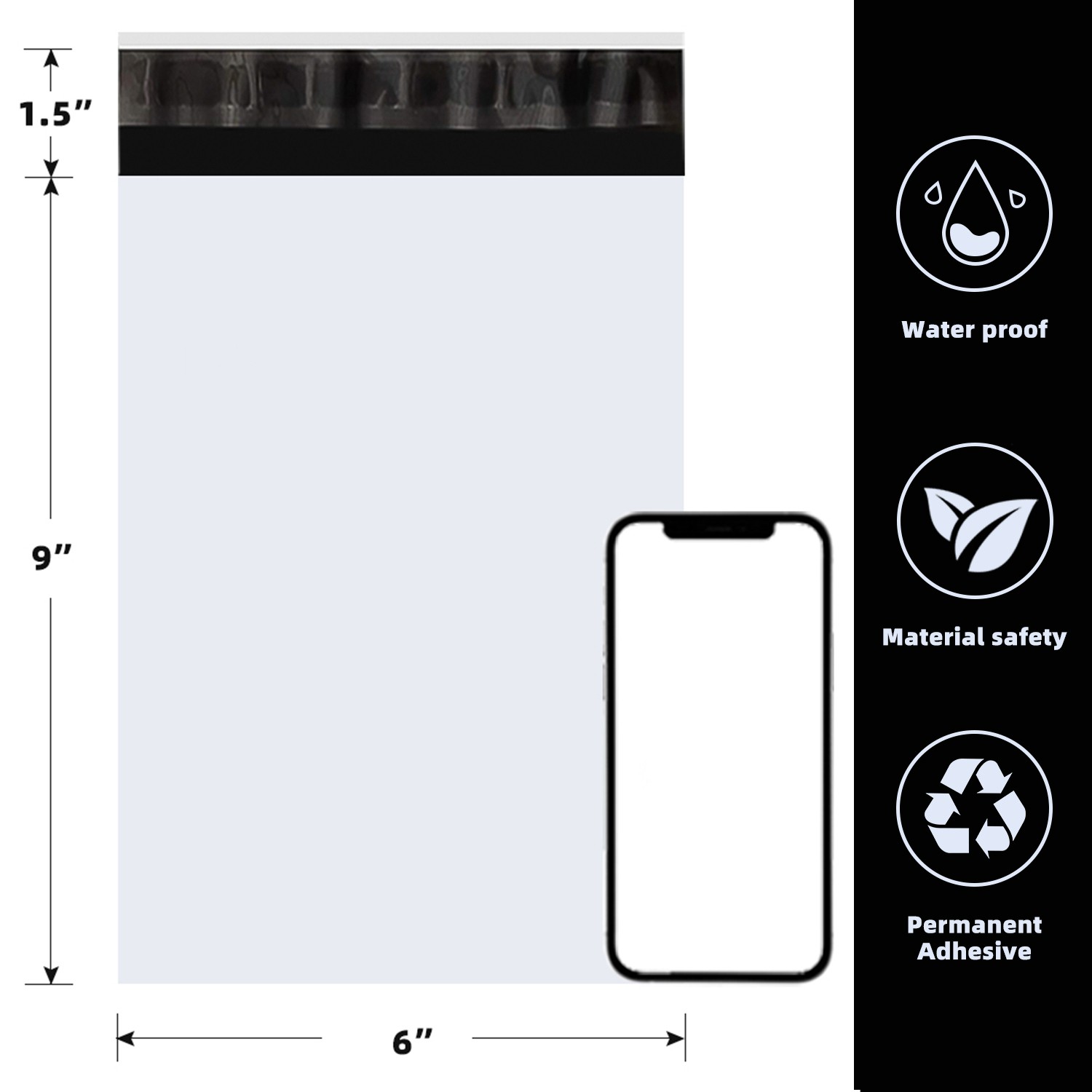 HOT Poly Mailers Shipping Bags – 6×9 7.5×10.5 9×12 10×13 12×15.5 14.5×19 19×24