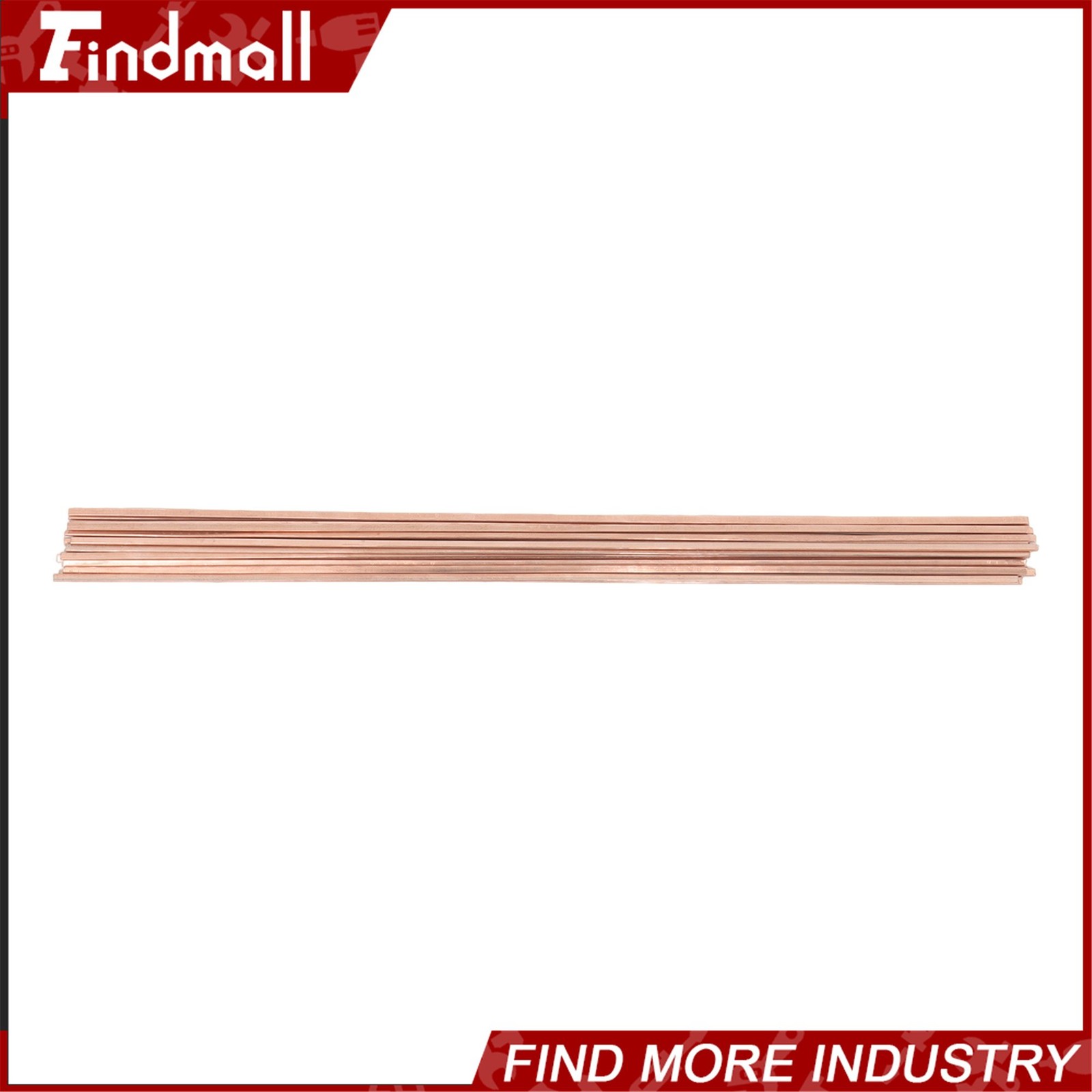 Findmall 21 Rods Brazing Rods 0.050″ x 1/8″ x 14″ Phosphor Copper Solder 0.5 lb