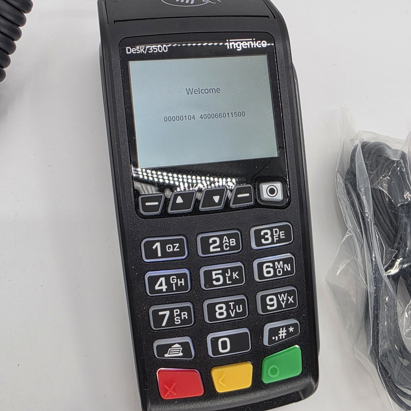 Ingenico Desk 3500 Ethernet Terminal Card Reader Complete Tested Working