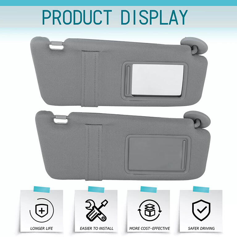 Car Sun Visor Left Driver Side&Right Passenger Side For Toyota Camry 2007-2011