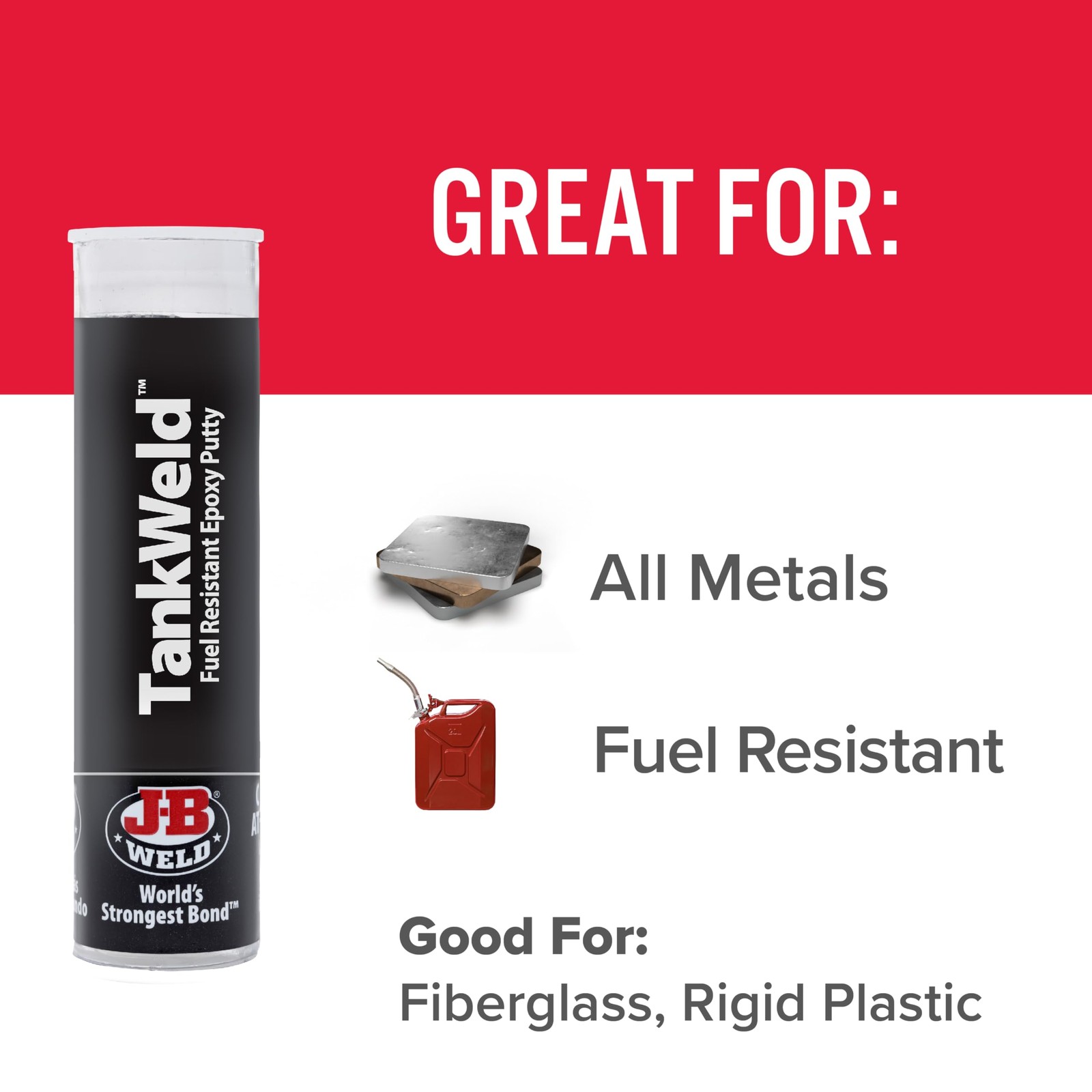 J-B Weld 8217 TankWeld Gas Tank Repair – 1 oz.,Dark Grey 1 Ounce, Dark