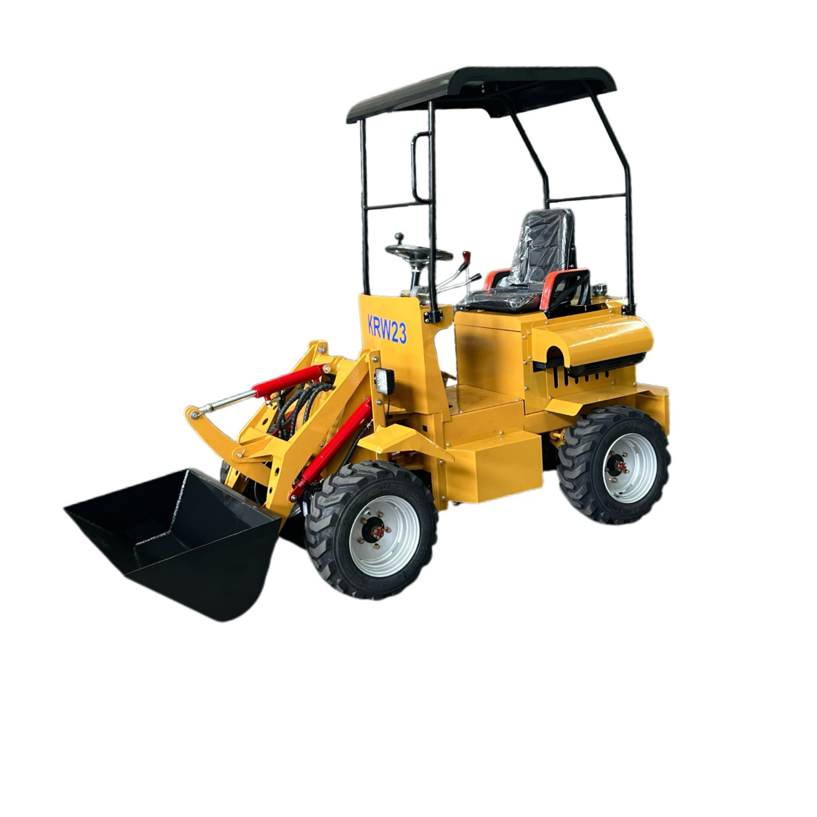 Agrotk Mini Skid Steer Wheel Loader Riding-on 23 HP RATO Gasoline Engine Compact