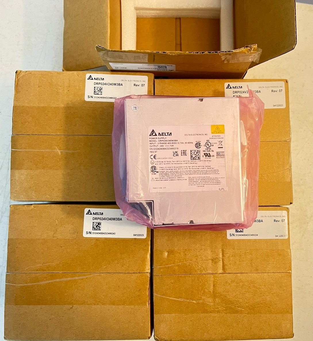 Delta Electronics DRP024V480W3BN 24V 480W DIN Rail Industrial Power Supply
