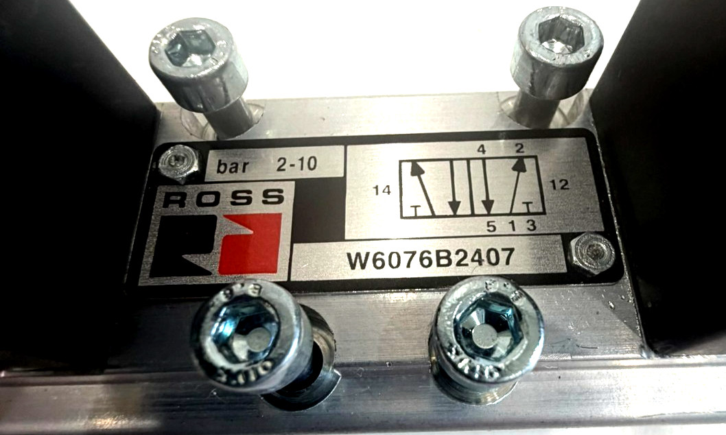NEW ROSS W6076B2407 SOLENOID VALVE 2-10 BAR