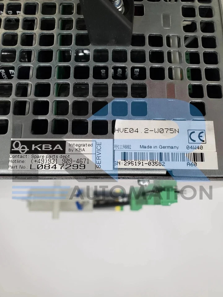Rexroth HVE04.2-W075N Indramat HVE Power Supply Module 480V 140A 50/60Hz