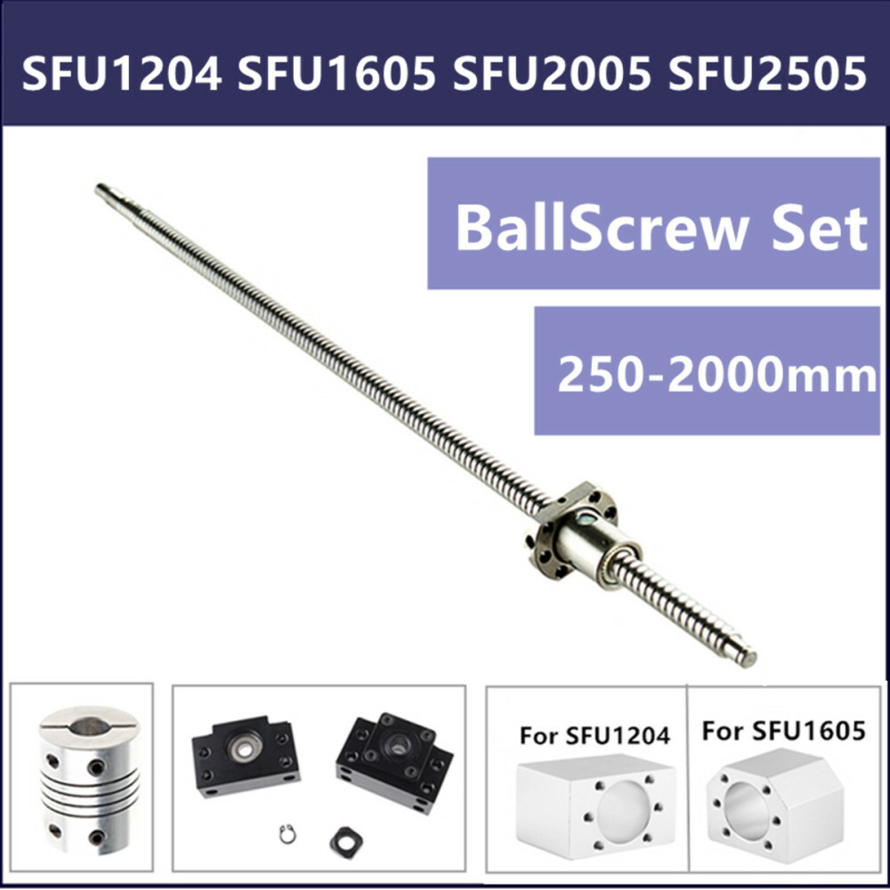 BallScrew SFU1605/SFU1204/SFU2005/2505/1610/1604 End Machine&Housing&Support kit