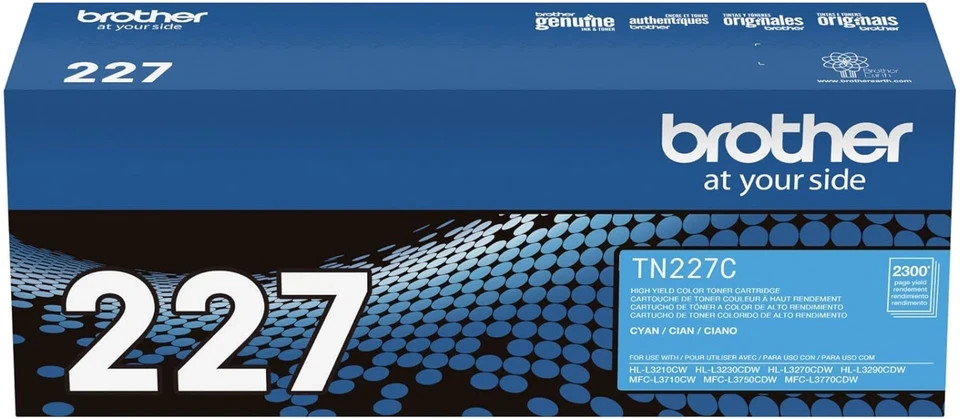 🇺🇸 Brother TN227 High Yield Toner Set (Black, Cyan, Magenta, Yellow) OEM 🇺🇸