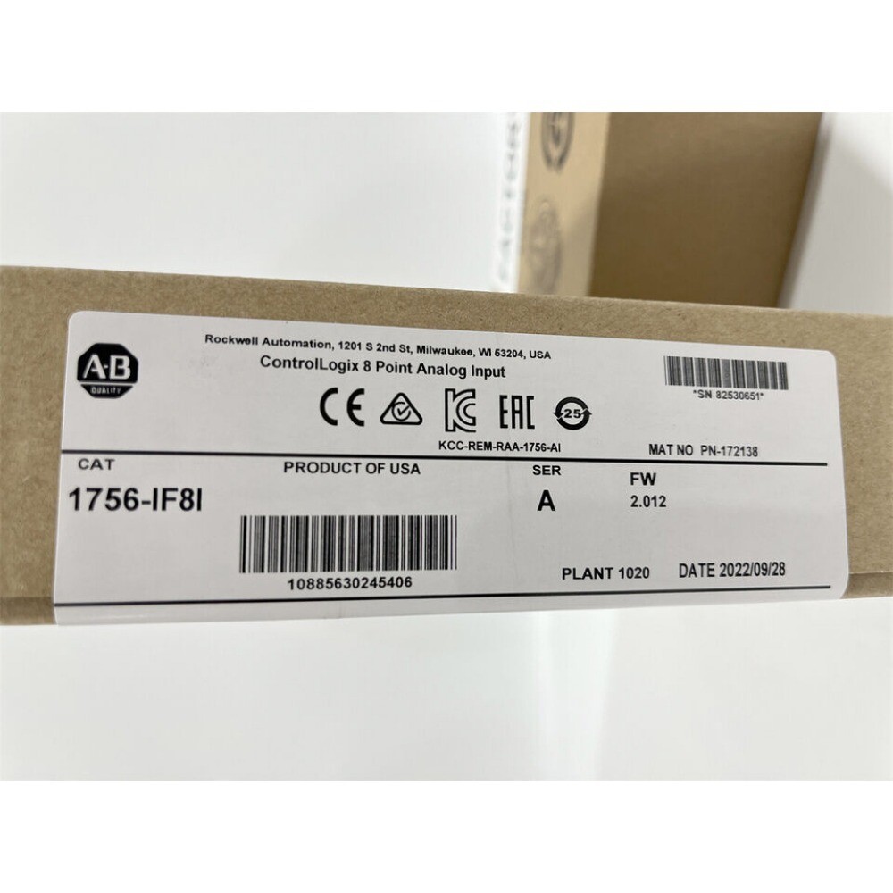 Factory Sealed AB 1756-IF8I ControlLogix 8 Point Analog Input Module US Free Tax