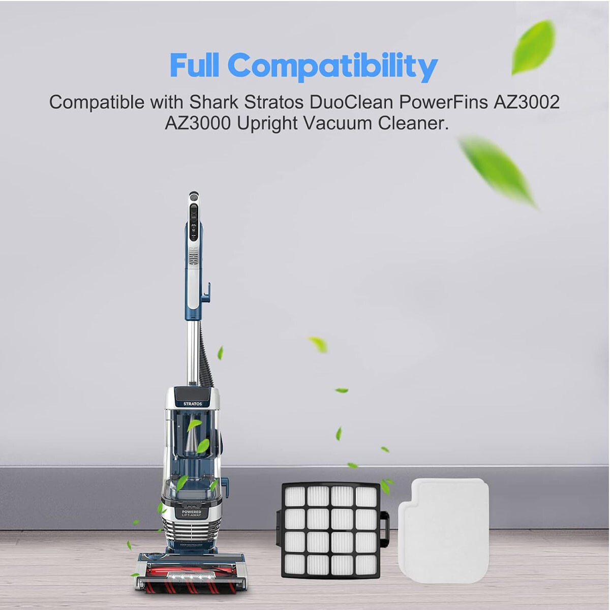 Filters for Shark Stratos Lift-Away DuoClean AZ3002 AZ3000 AZ3000W 2 HEPA 4 Foam