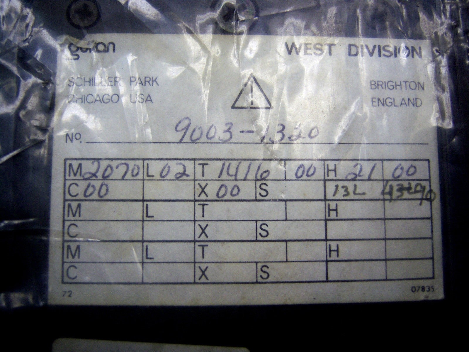 West 2070 Temperature Controller 2070-L02-T1416-00-H21-00