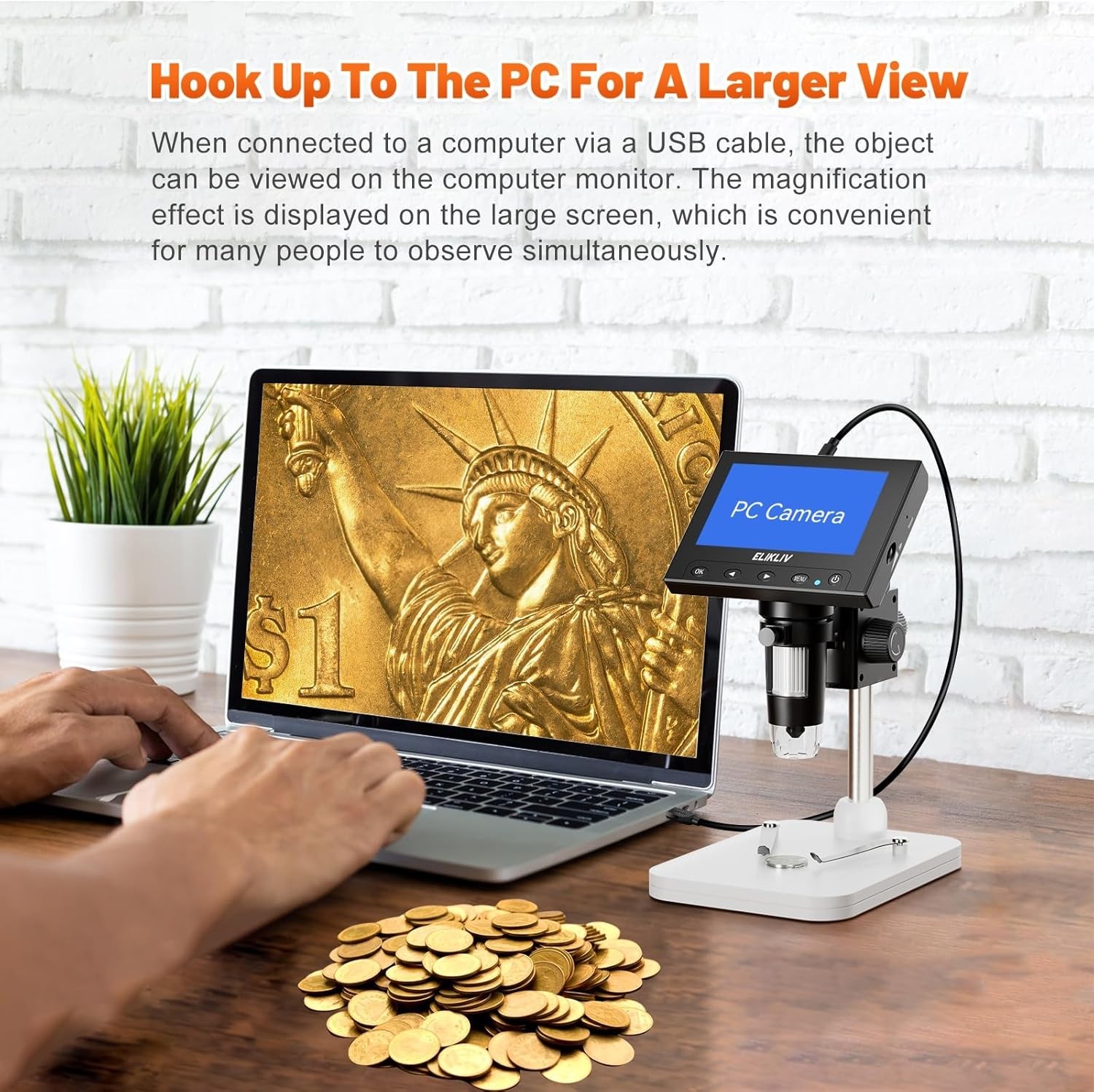 Coin Collectors Essential: 1000x Magnification Microscope