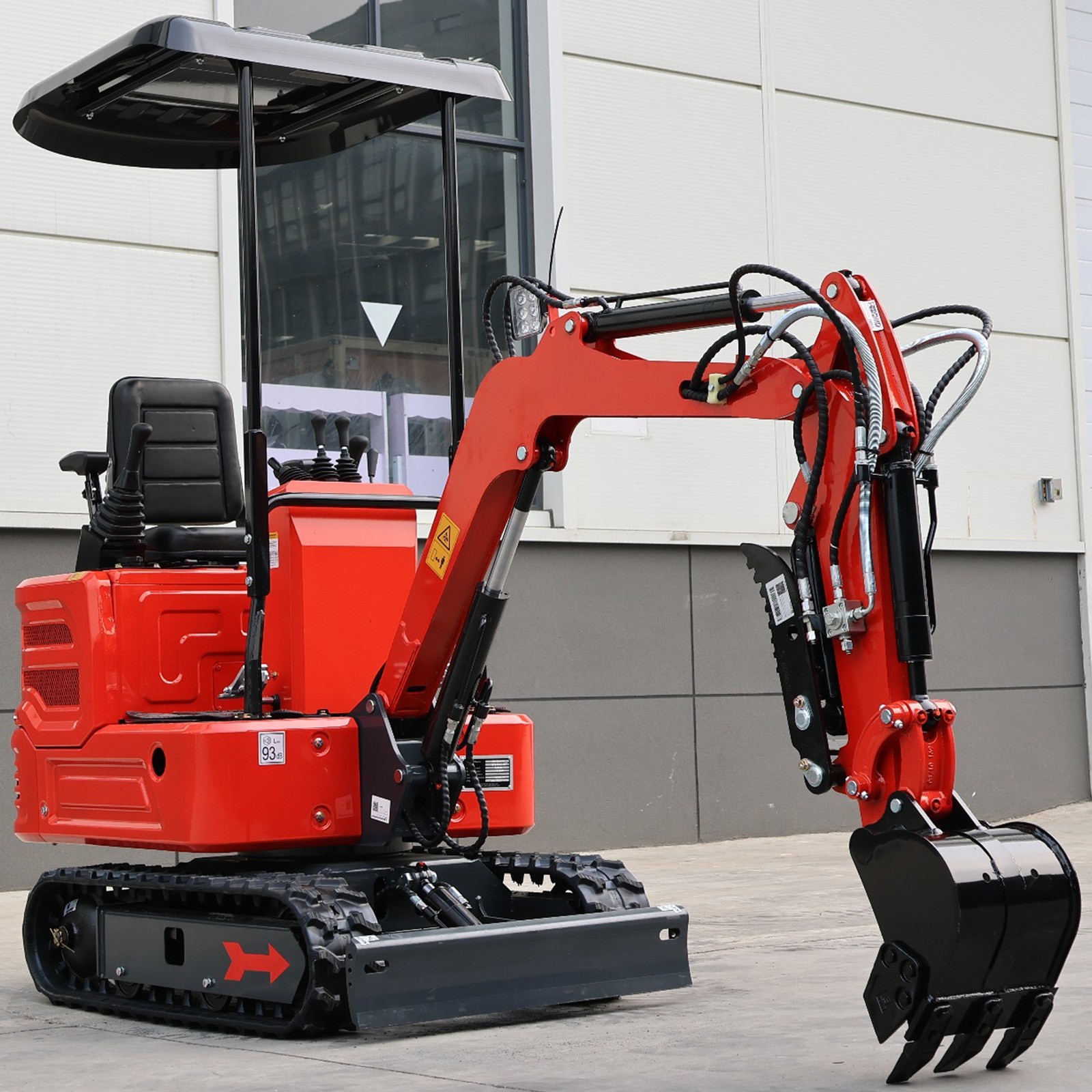 1.4Ton Mini Excavator Kubota EPA Hydraulic Thumb 5Attachments US Stock Free Ship