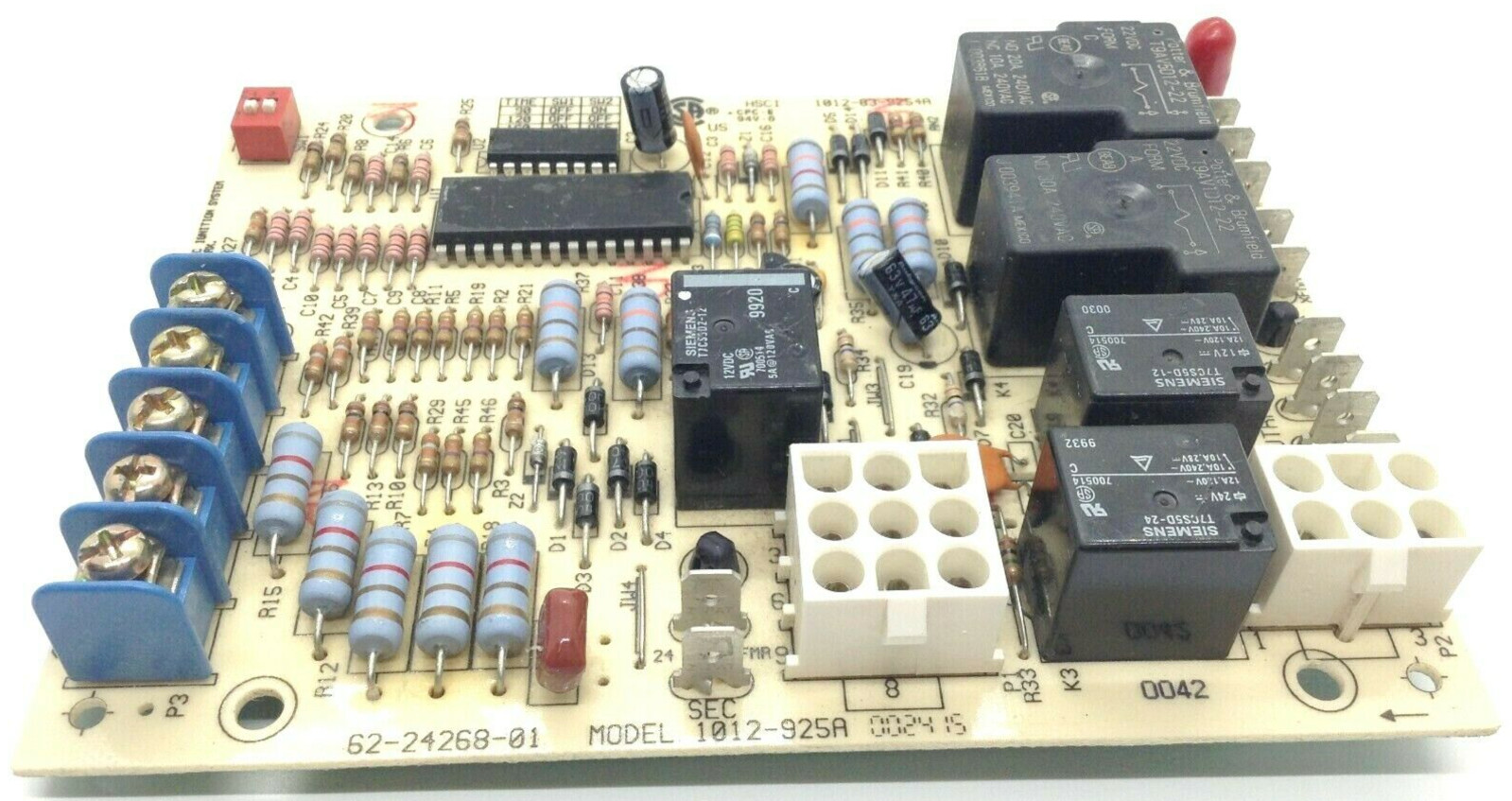 TESTED 62-24268-01 Rheem Ruud Furnace Control Board 1012-925A 6224268 622426801