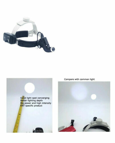 5W LED Dental Medical Head Light ENT Specific Black with Aluminum Box US STOCK