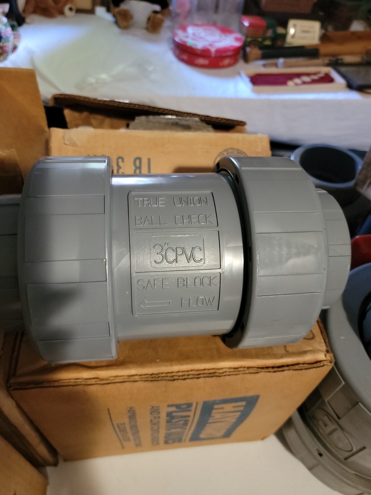 “NEW OLD STOCK” HAYWARD 3″ BALL CHECK SKT VIT CPVC