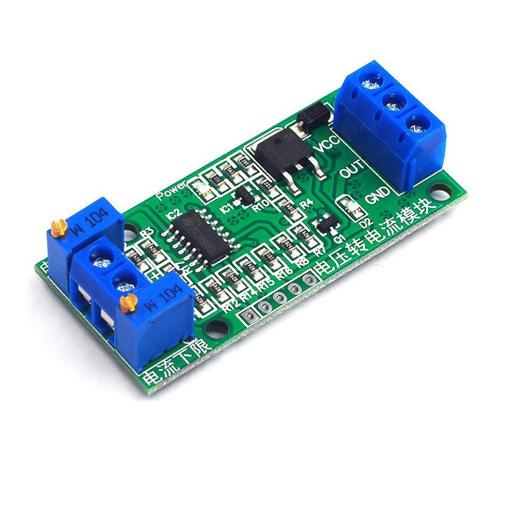 5 Voltage To Current Transmitter Signal Conversion Module 0~5V 3.3V 5V to 4-20mA