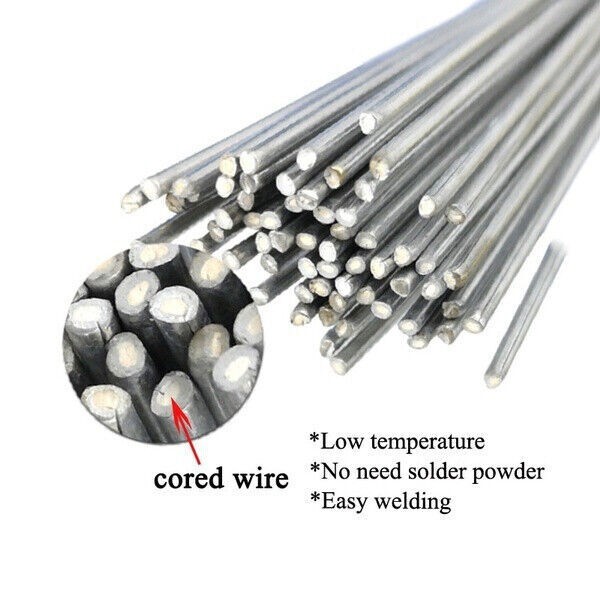500PCS Easy Melt Welding Rods Low Temperature Aluminum Wire Brazing 1.6mm*500mm