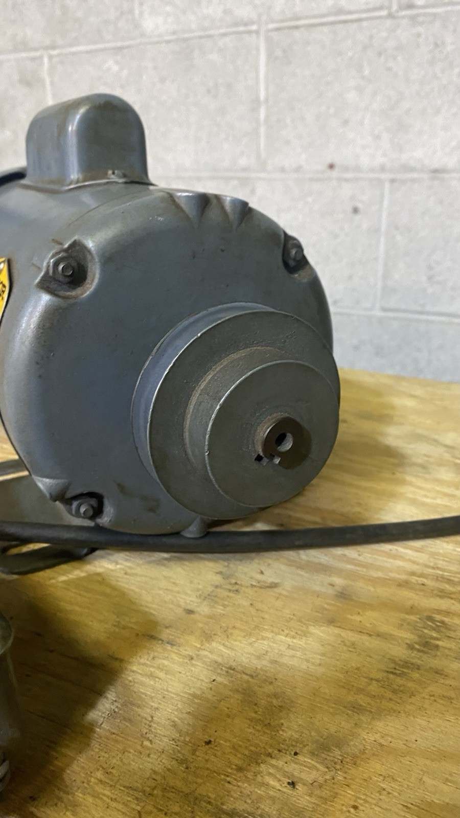 Baldor Electric L3504 1/2 HP 1725 RPM General Purpose Motor, Lathe Mill Shaper