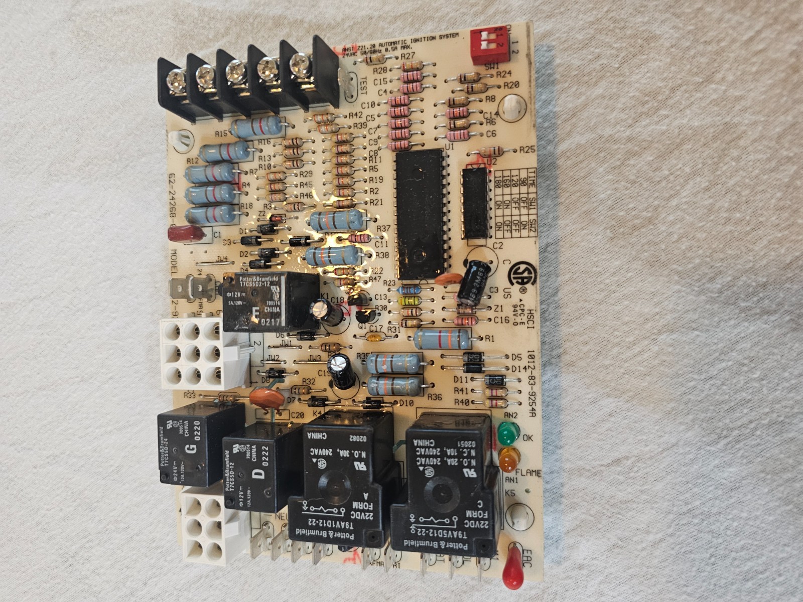 Rheem Ruud 62-24268-01 Furnace Control Circuit Board 1012-925A
