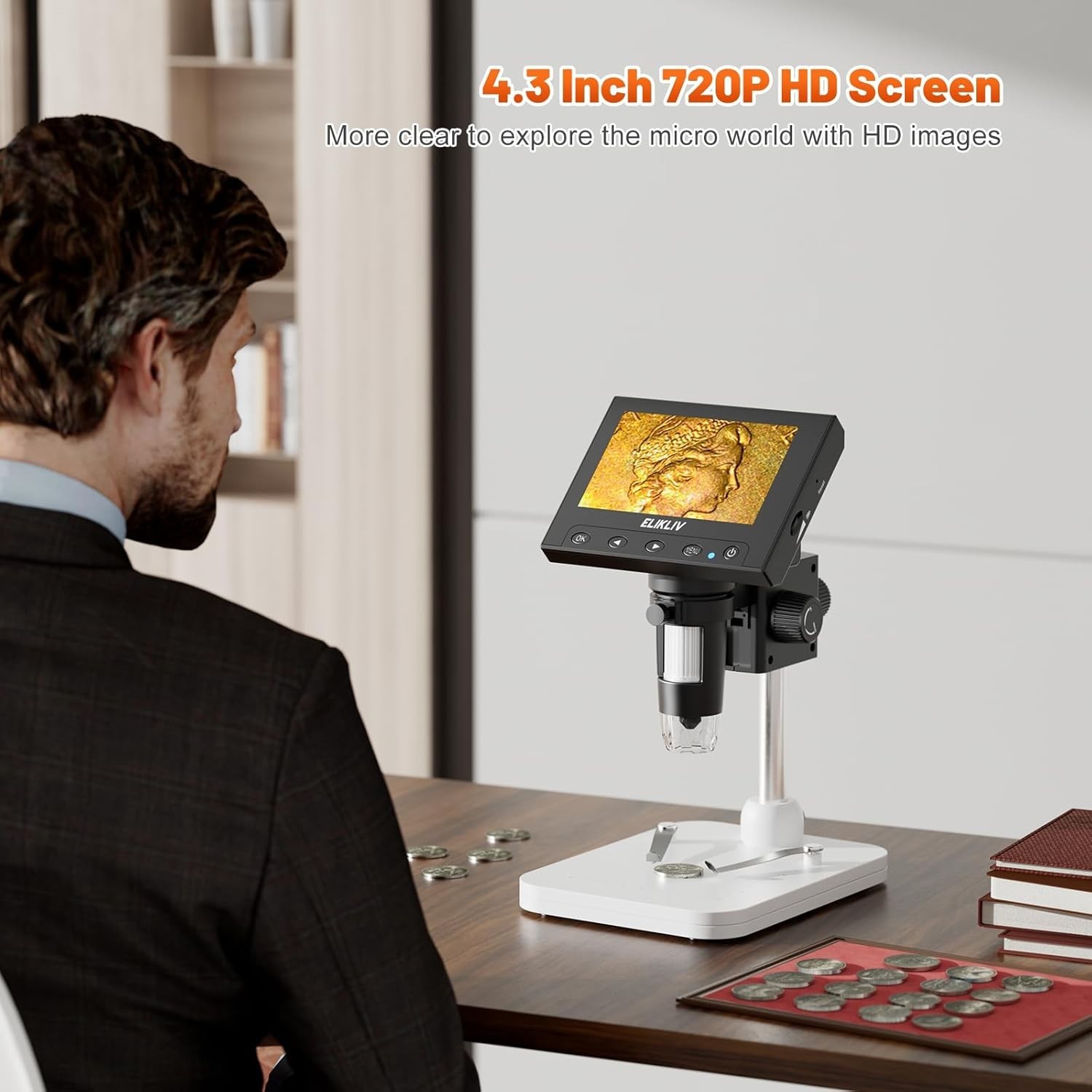 Coin Collectors Essential: 1000x Magnification Microscope