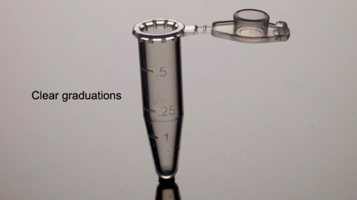 Azzota® 1.5ml Microcentrifuge Tube, High-clarity Polypropylene, 500/pk