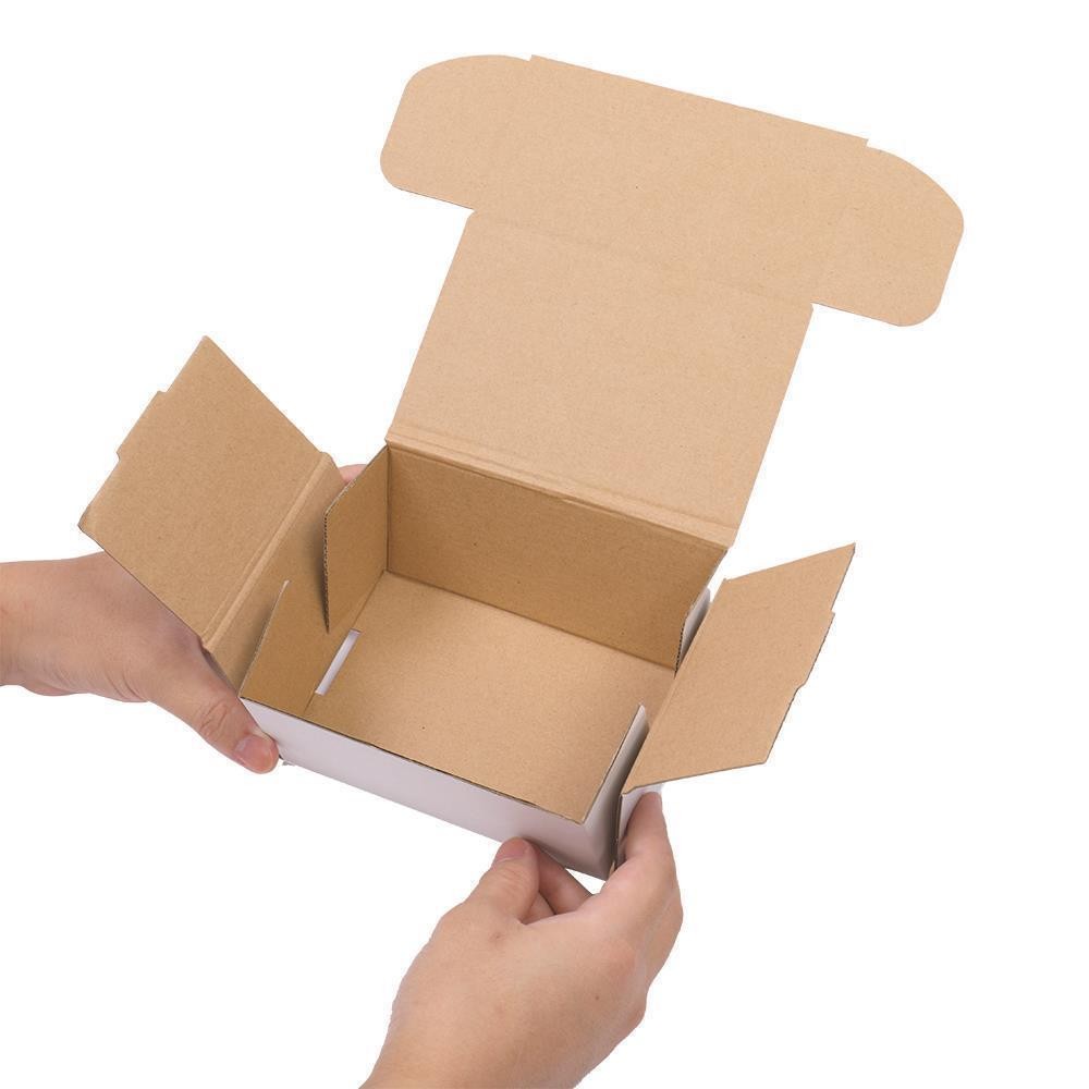 2000 – 6 x 4 x 3 White Corrugated Mailers Shipping Packing Fold Boxs 6x4x3