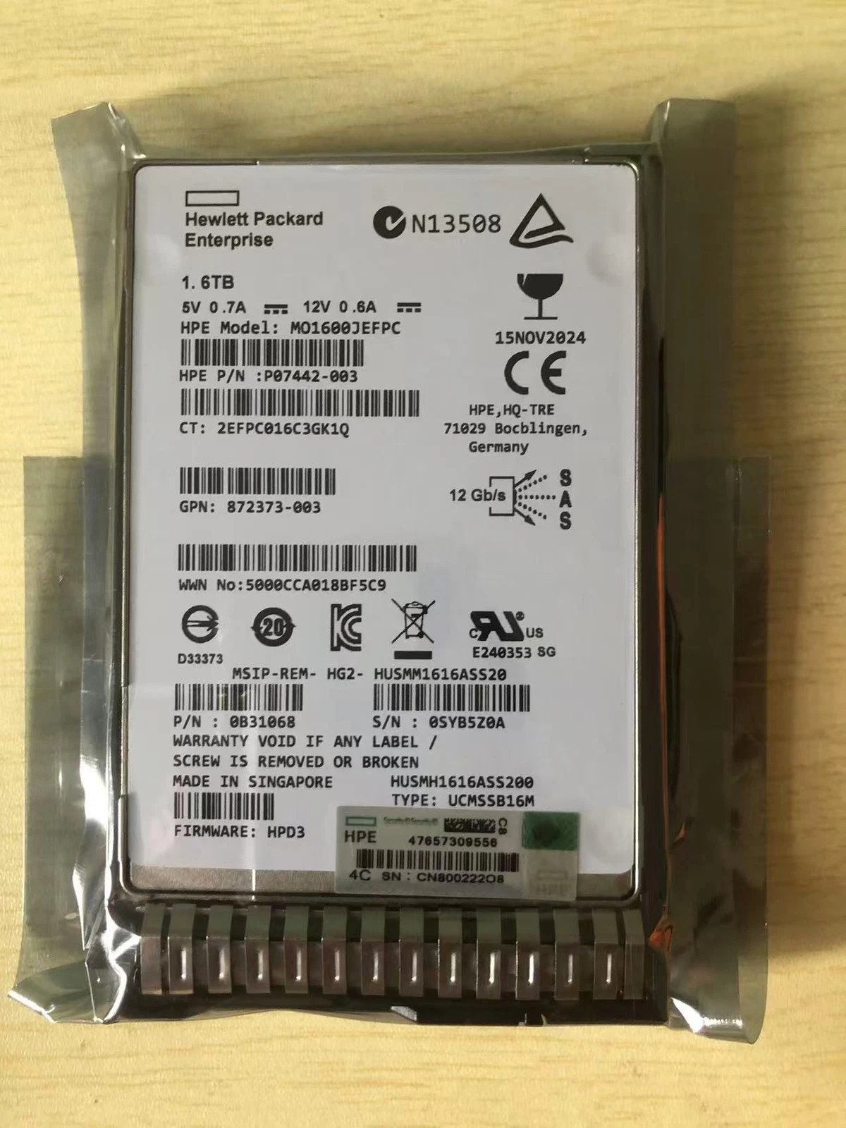 HPE 872373-001 872505-001 872374-B21 SSD 400GB SAS 2.5″ SSD Solid State Drive