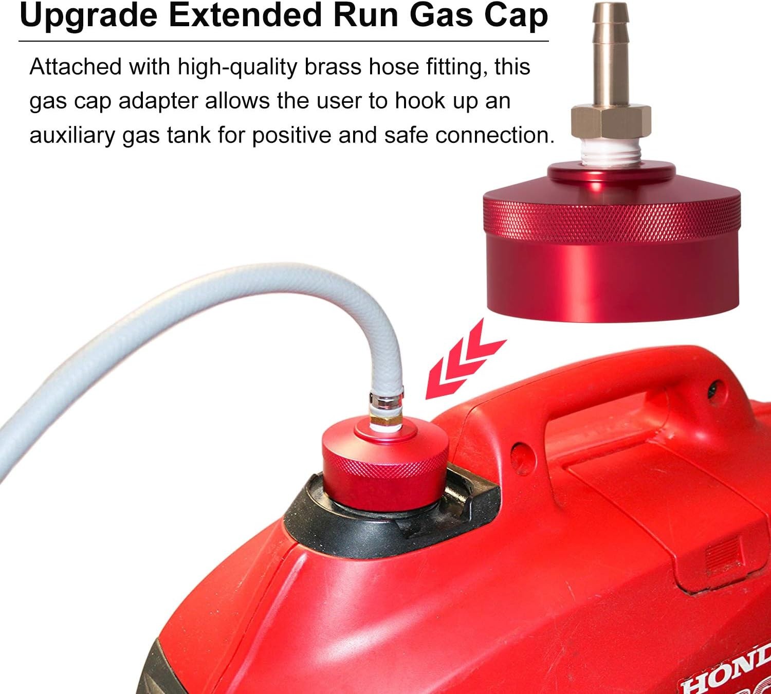 Extended Run Gas Cap & Mess-Free Oil Kit for Honda EU2200i w/Magnetic Dipstick
