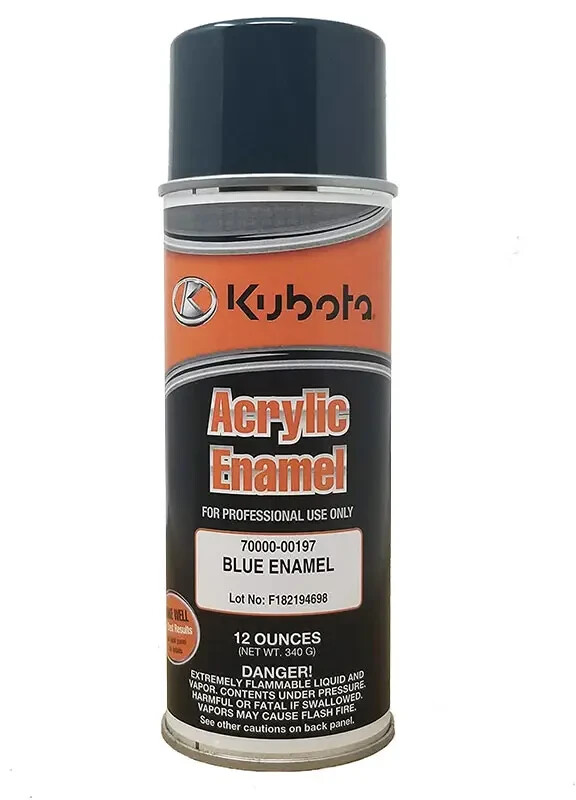 2PK Genuine OEM Kubota Blue Touch Up Spray 12oz Paint Enamel 70000-00197