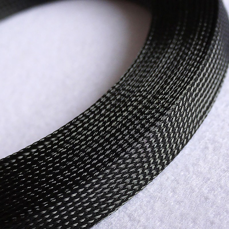 ALL SIZES & COLORS PET Expandable Wire Cable Sleeving Sheath Braided Loom Tubing