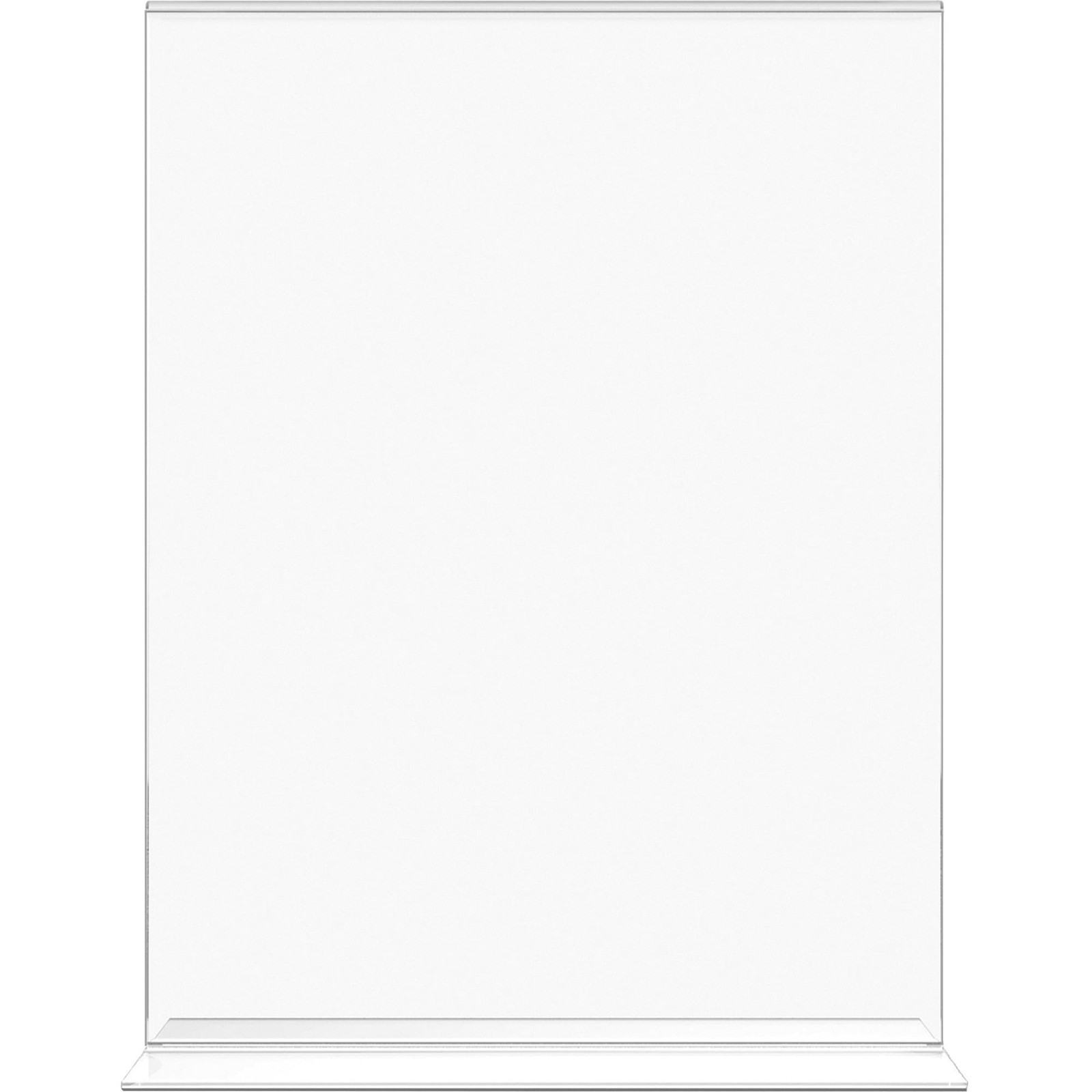 T-base Standing Sign Holder Support 8.50″ X 11″ Media Acrylic 2 / Pack Clear