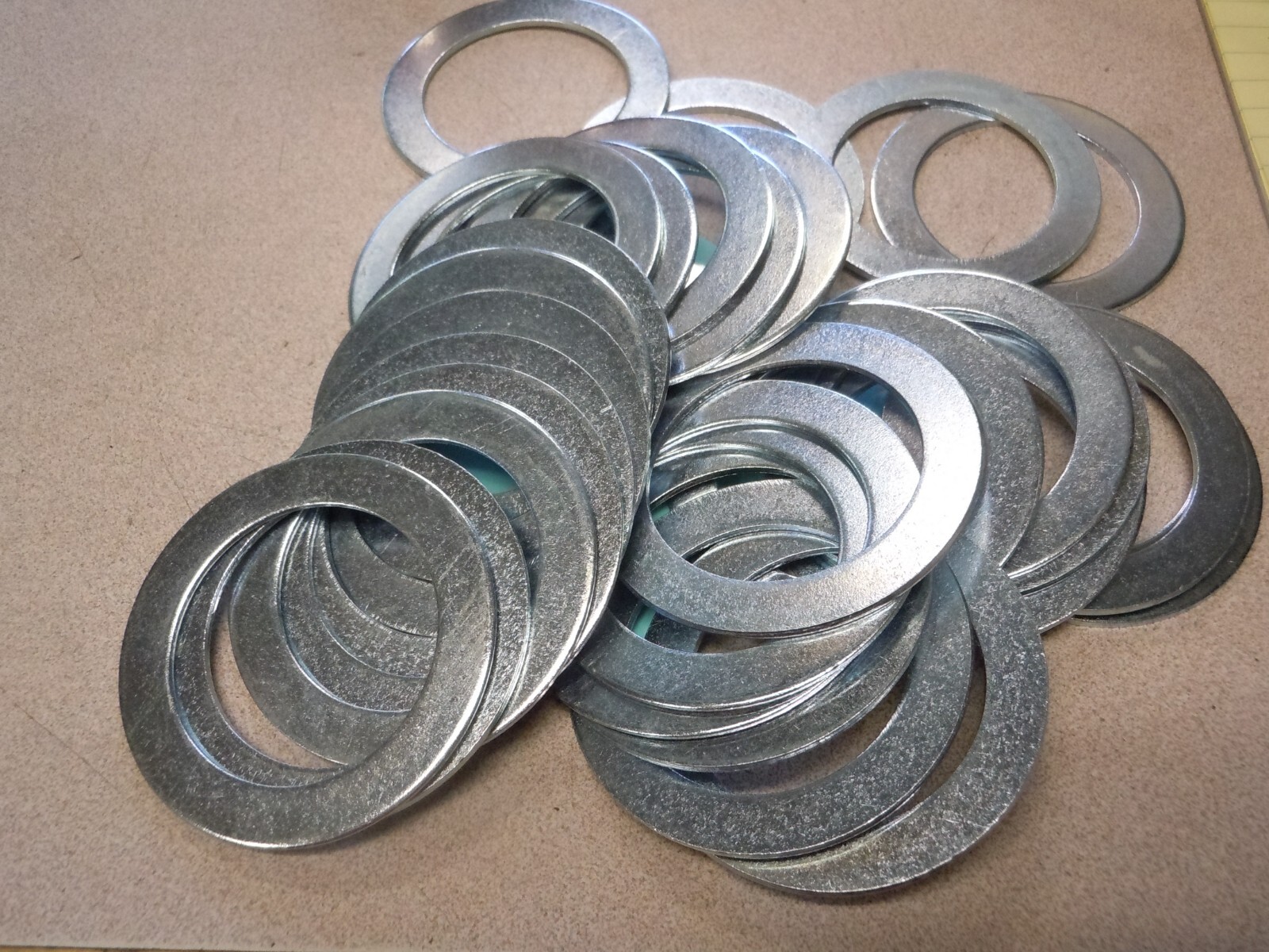 1-3/4″ x 2-1/2″ 14GA Clear Zinc Narrow Rim Machinery Bushing lot of 25