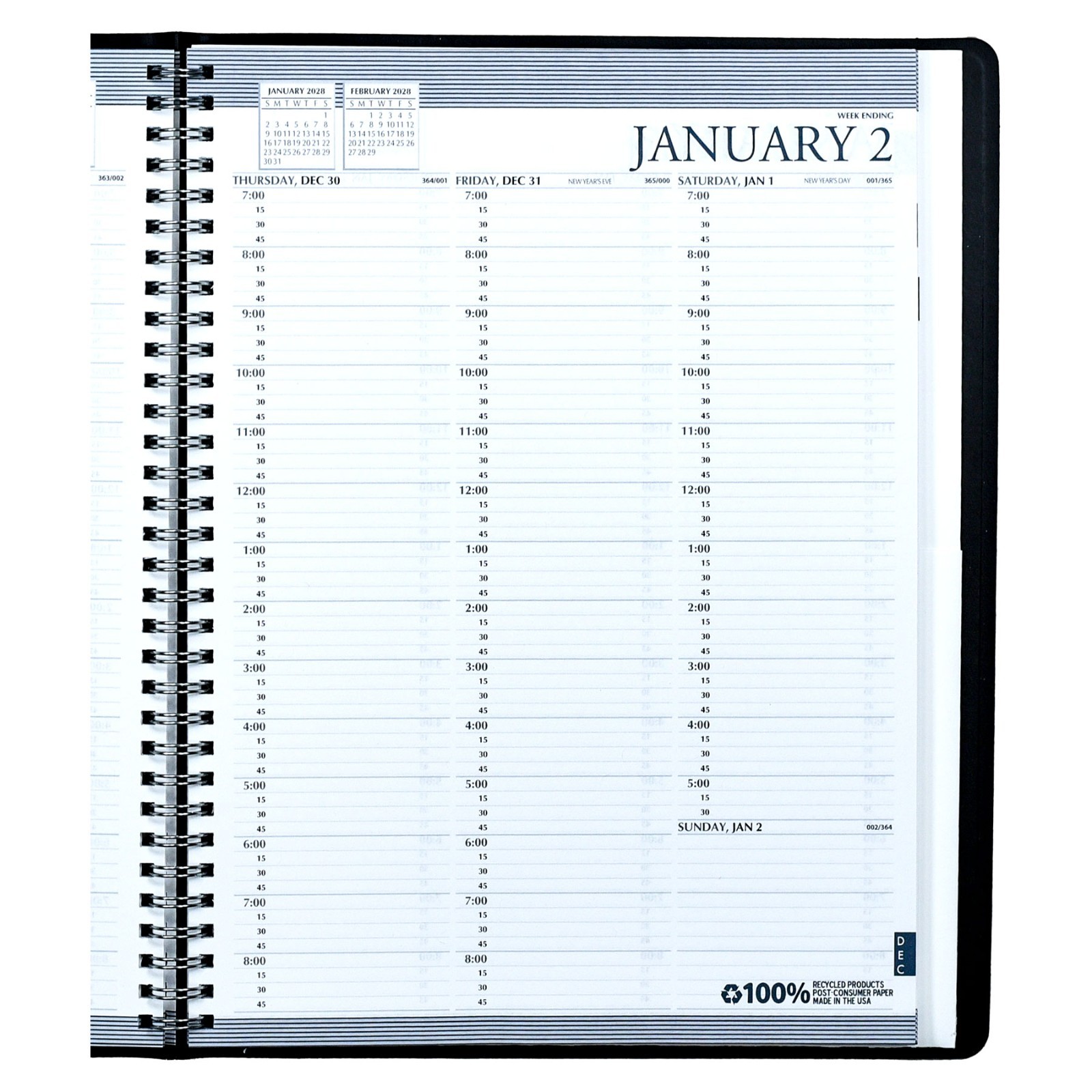 2026 & 2027 2720-02 HOD272002 House of Doolittle 2-Year Weekly Appointment Book