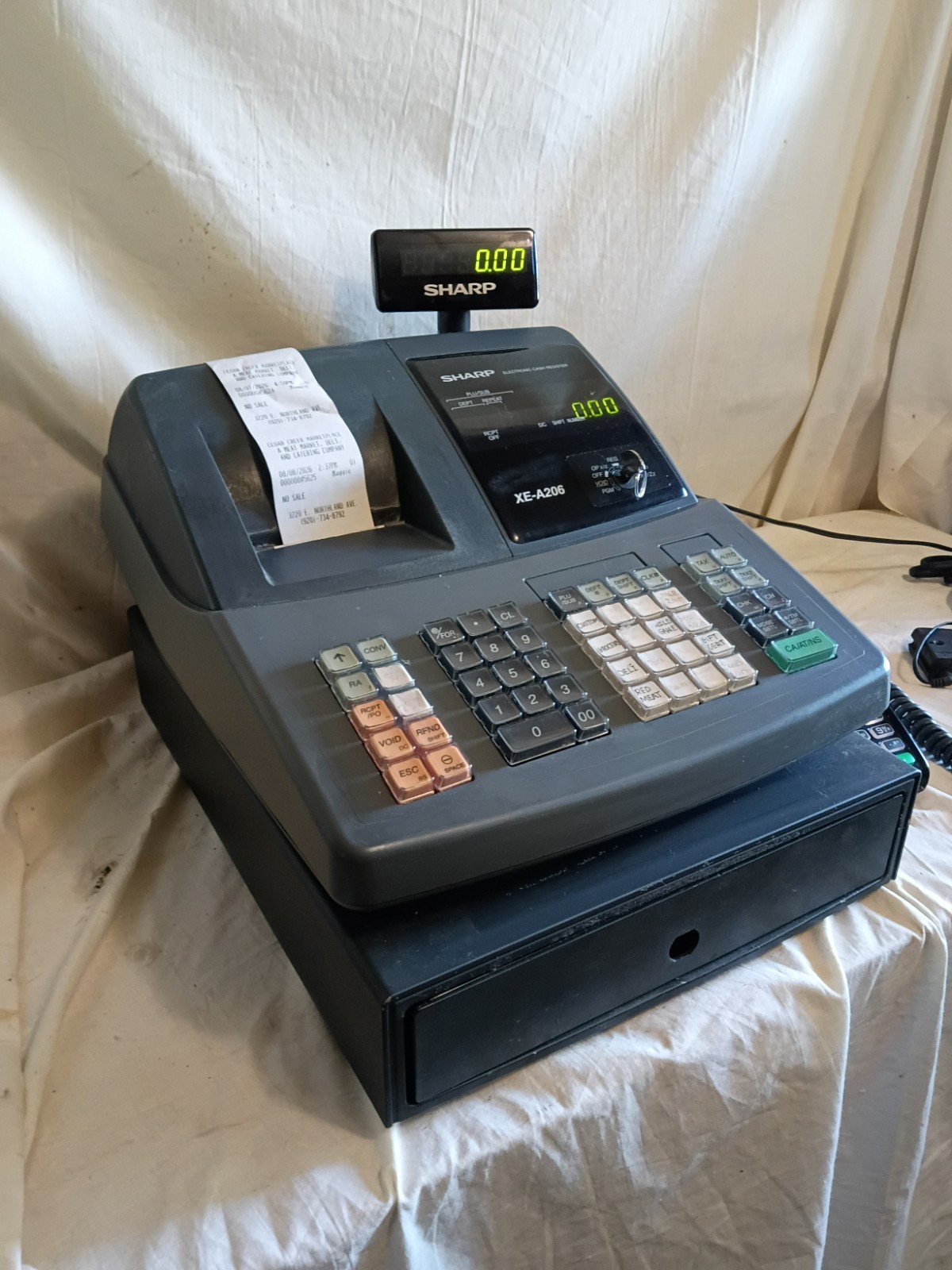 Sharp Cash Register XE-A206 With Ingenico Card Reader Printer ICT220 Free…