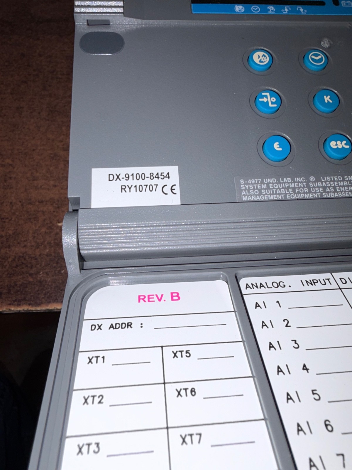 NOS JOHNSON CONTROLS DX-9100-8454 METASYS CONTROLLER . B513