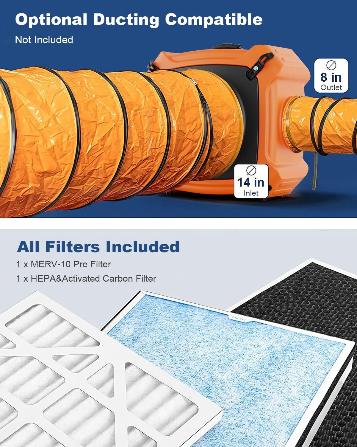 ALORAIR PureAiro HEPA Max 970 750CFM Air Scrubber Cleaner with UV-C & G-Plug