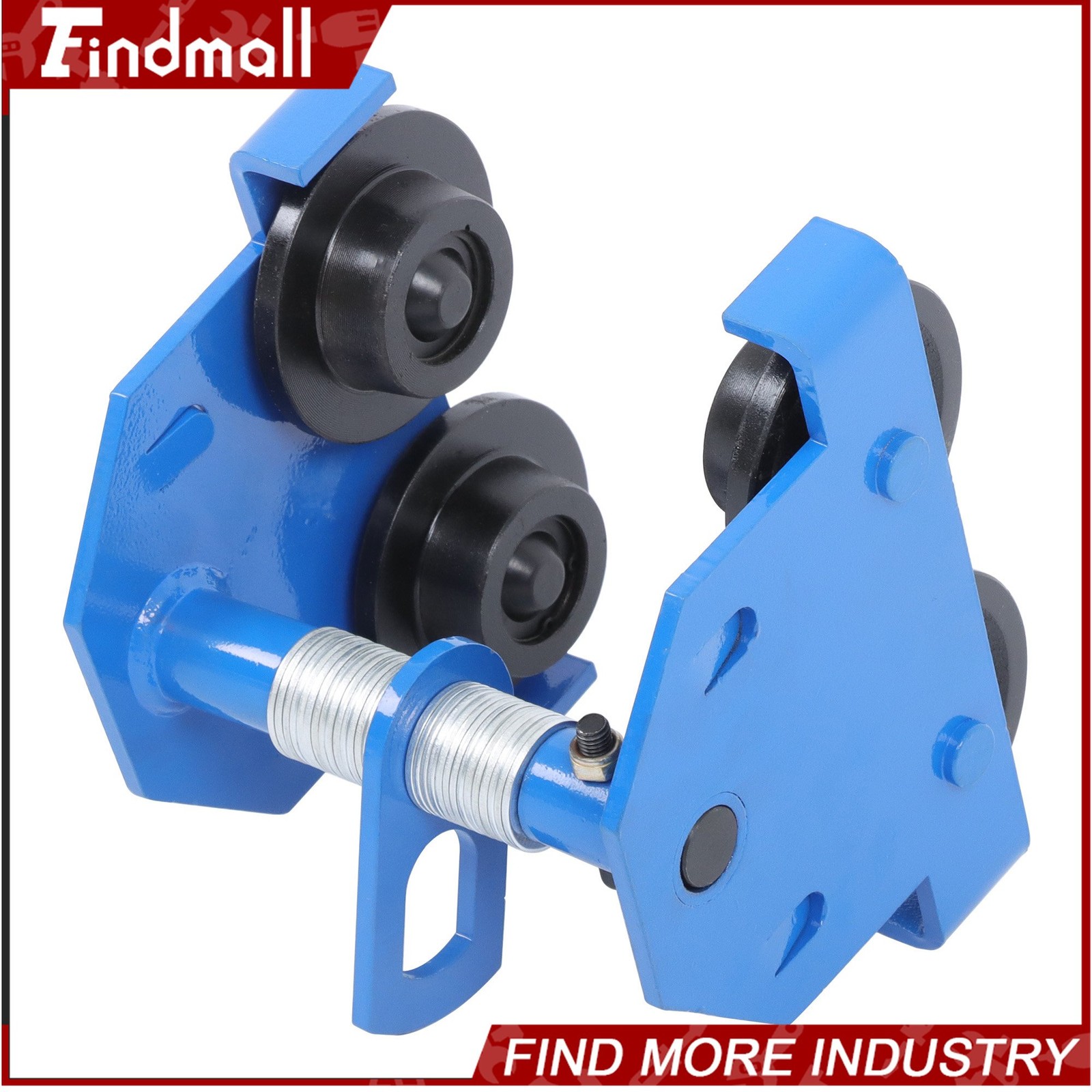 Findmall 0.5T/1100LB I-Beam Trolley Alloy Steel Double Wheel 55-135mm Adjustable