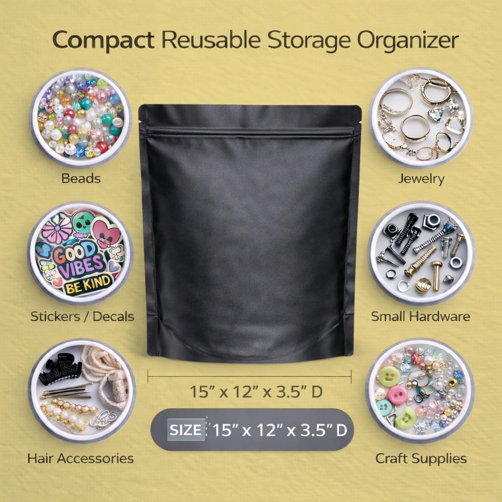 12 Pack Extra Large (12” x 15”) Retail Packaging Pouches