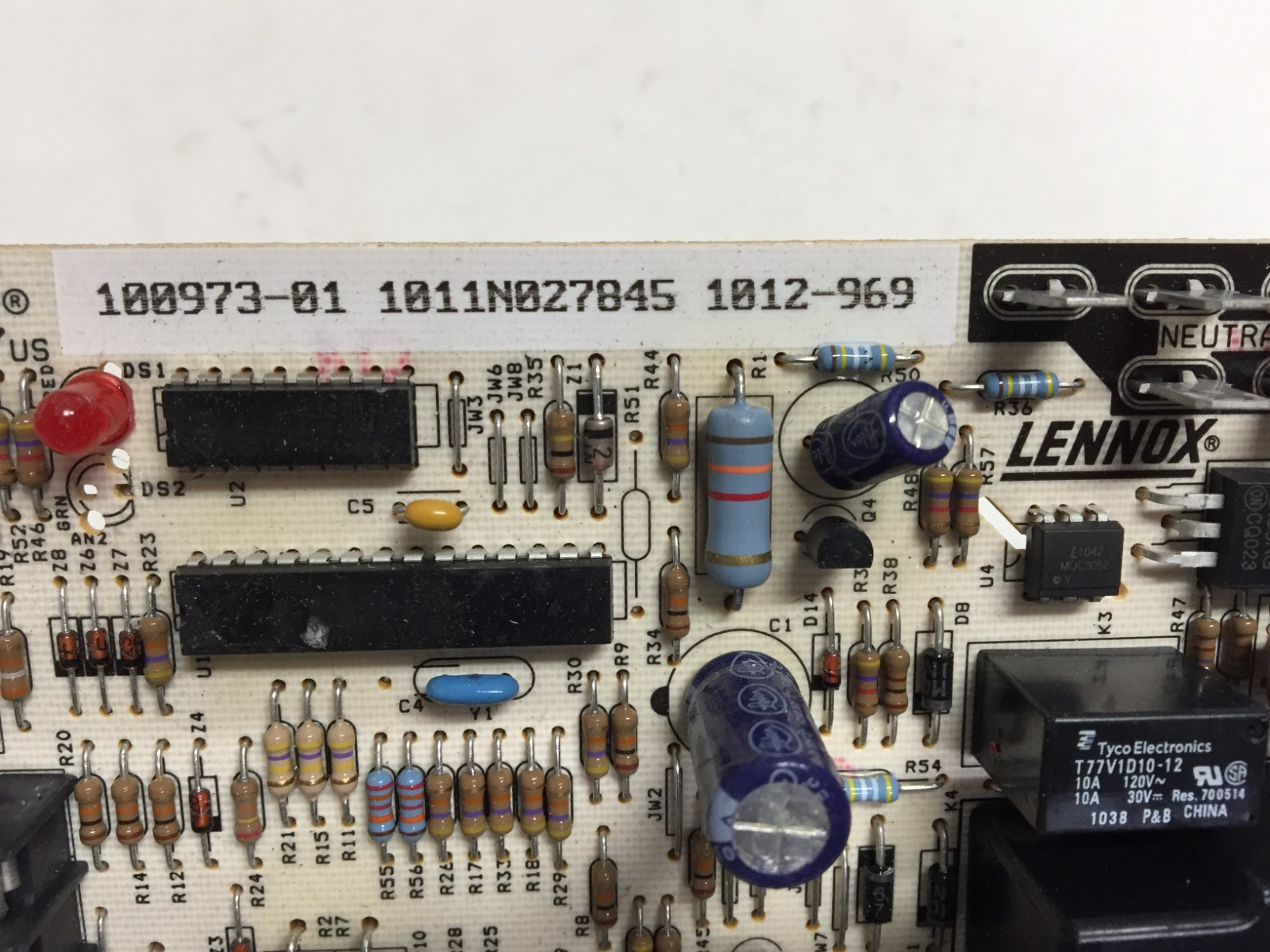 OEM LENNOX 1012-83-9693A 1012-969 Furnace Control Board 100973-01