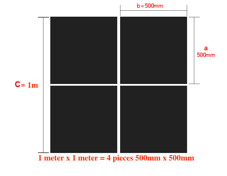 500 x 500mm NBR Nitrile Rubber Buna Plate Sheet Gasket 1mm 2mm 3mm 4mm Black