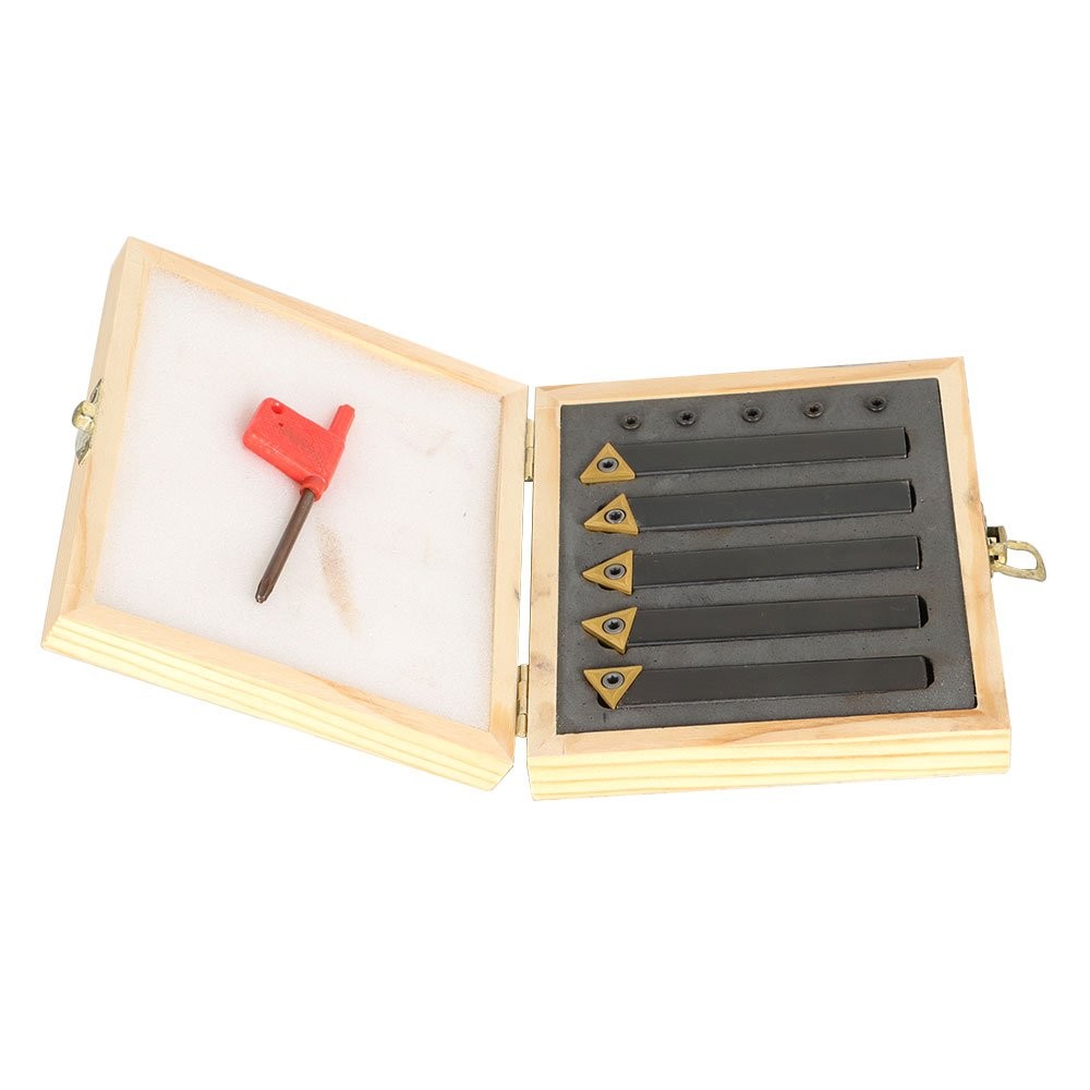 5 PACK 1/2 Inch Indexable Carbide Insert Turning Tool Bit Lathe Set