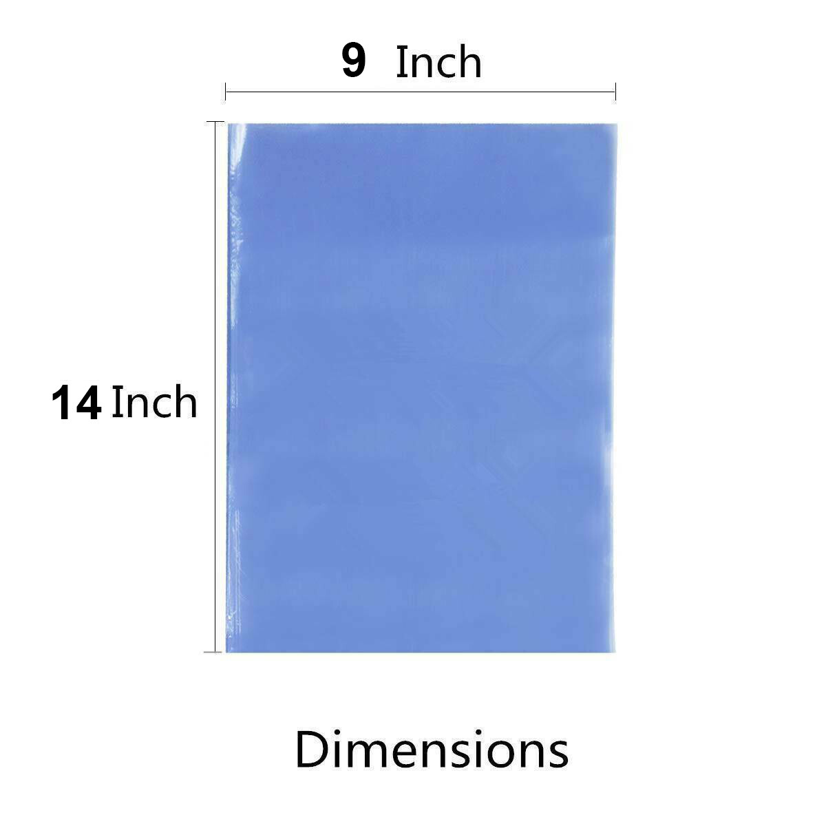 9″x14″ Clear Heat Shrink Wrap Bags PVC Film Gifts Bottles Candles Packing USA