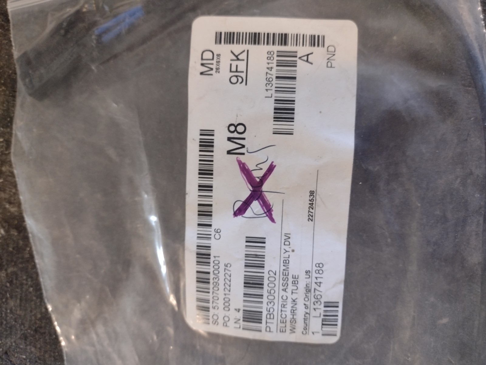 Pitco Electric Assembly,Dvi W/Shrnk Tube B5305002 – Genuine OEM