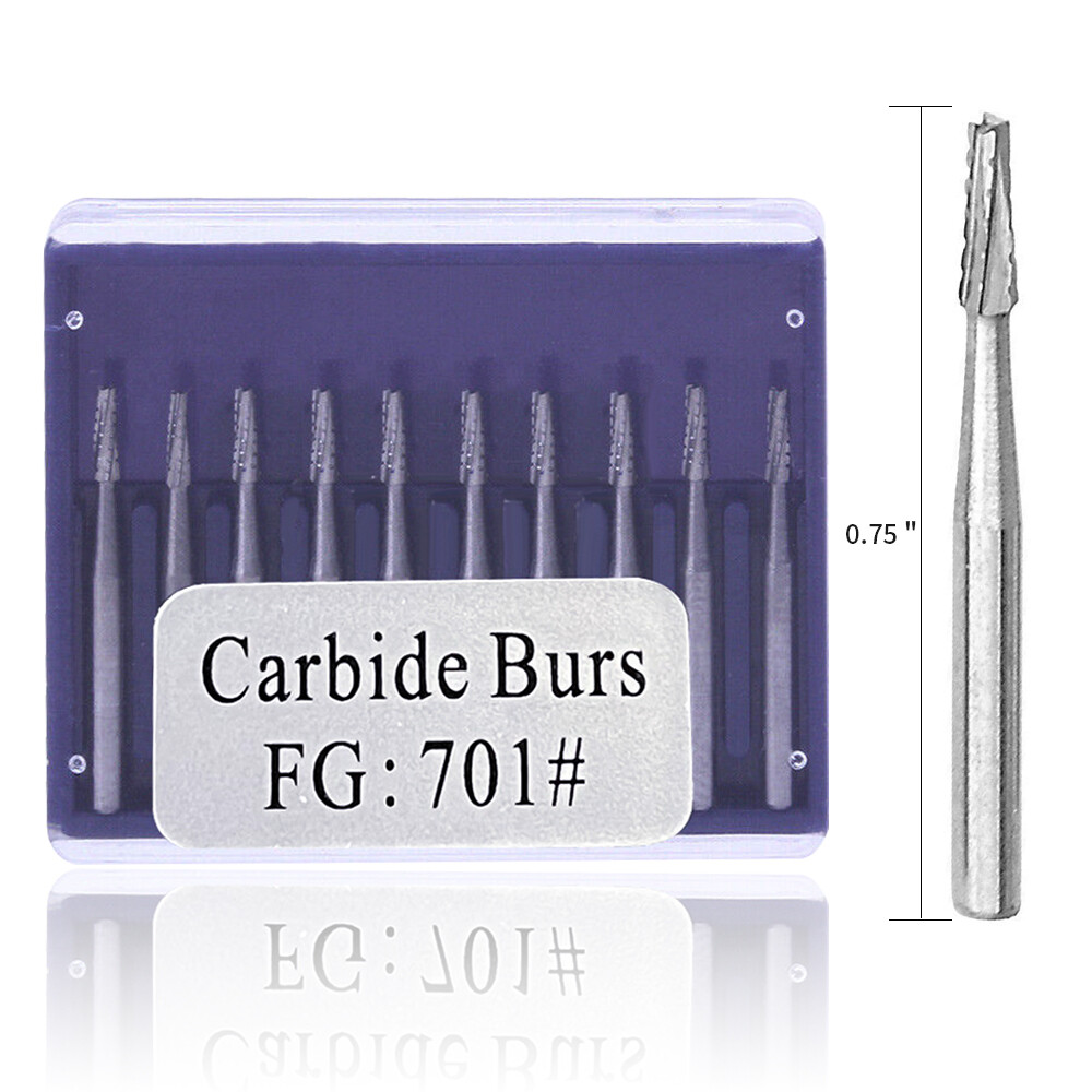 10pcs/1Pack Dental Tungsten Carbide Drill Burs FG Bur for High Handpiece XZS