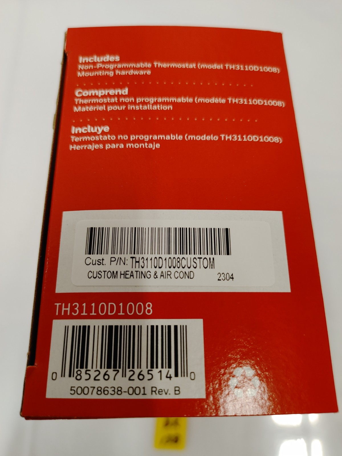Honeywell TH3110D1008 Digital Thermostat *CONTRACTOR BRANDED*