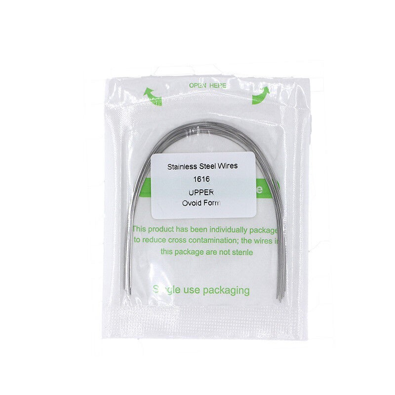 30×Dental Ortho Stainless Steel Rectangular Arch Wire Ovoid Form 16×16 Upper