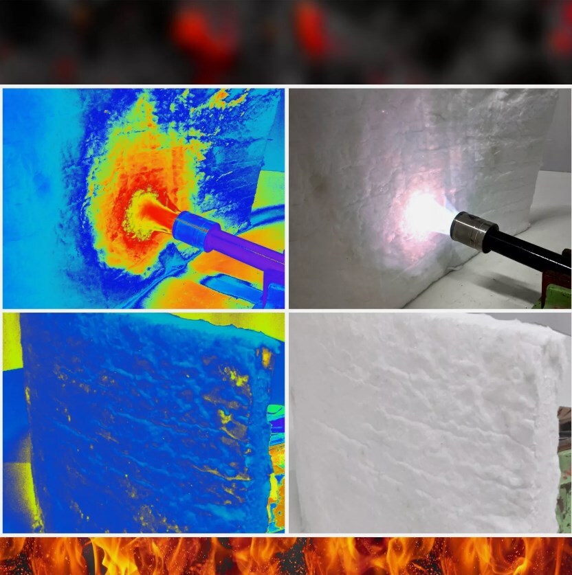 1″ Ceramic Blanket 24″x142″ Ceramic Fiber Blanket Insulation Thermal Rated 2300F
