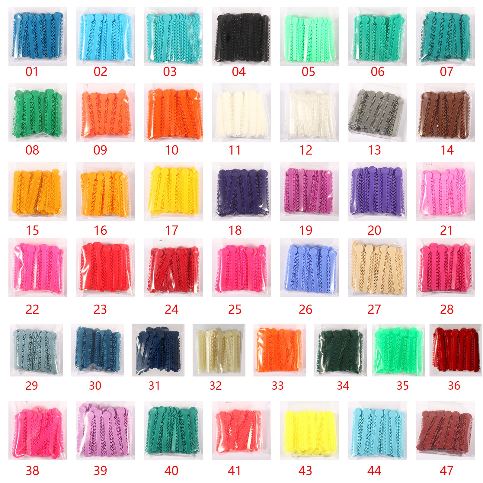 1040 Orthodontic Ligature Ties Elastic Rubber Band Ligadura Ortodoncia Bracket