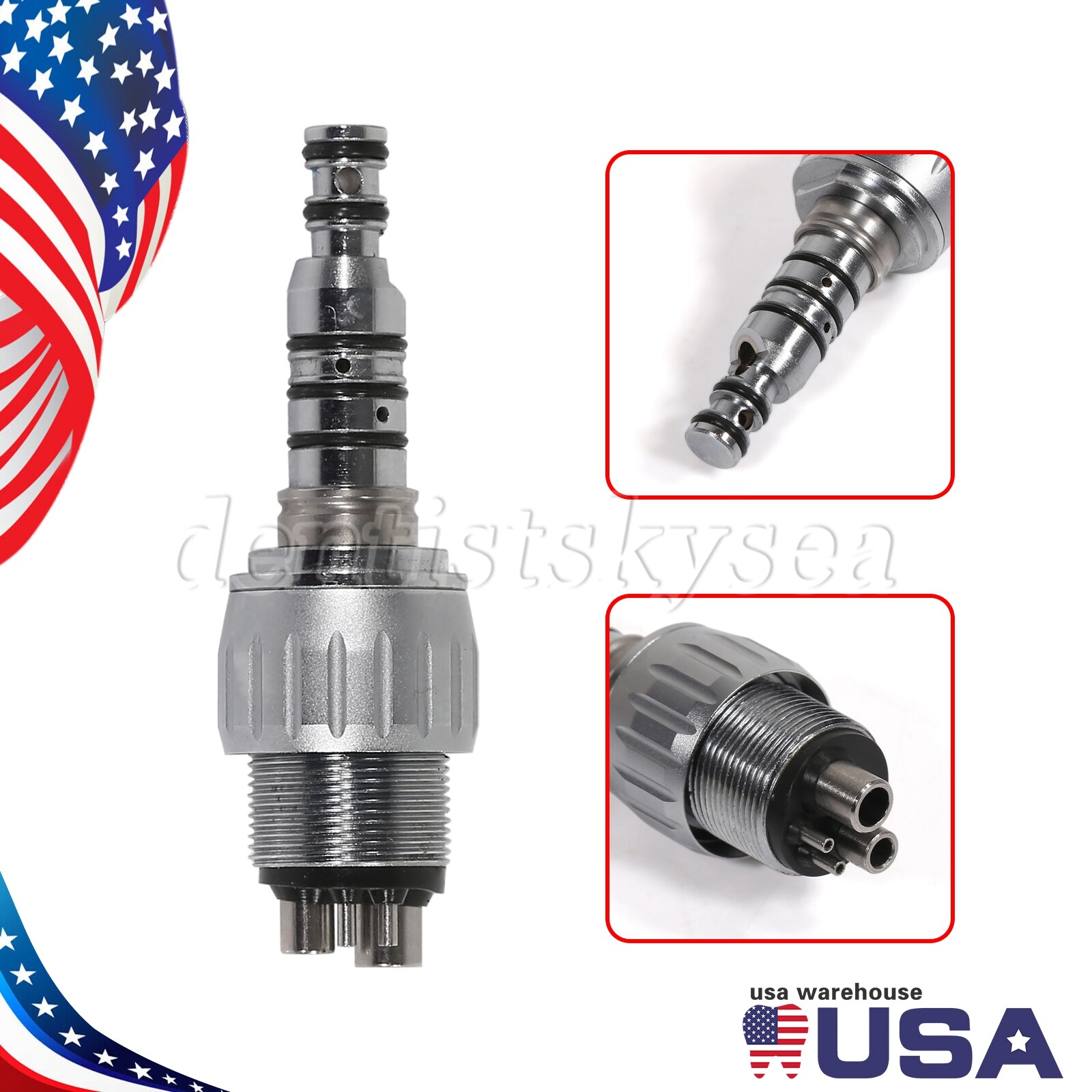 Dental KaVo MULTIflex Style Coupler 4 Hole High Speed Handpiece Quick Coupling