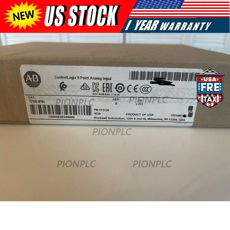 New Factory Sealed Allen-Bradley AB 1756-IF8I 8 Point Analog Input Module US
